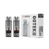 Aspire Gotek Replacement Pods, Pack Of 2, Vape Wave UK