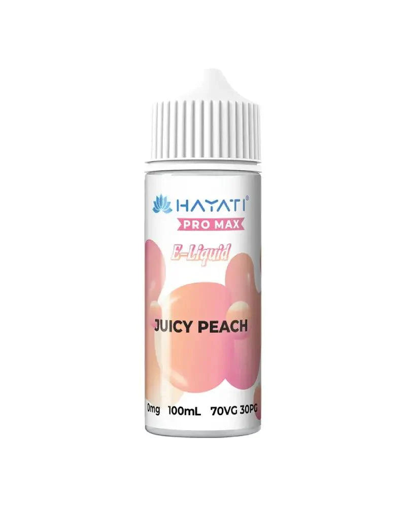 Hayati Pro Max 100ml Shortfill E Liquid, Juicy Peach Flavour, Vape Wave UK