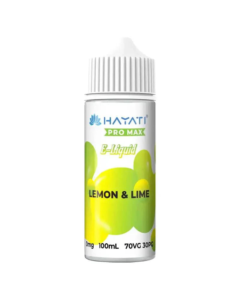 Hayati Pro Max 100ml Shortfill E Liquid, Lemon And Lime Flavour, Vape Wave UK