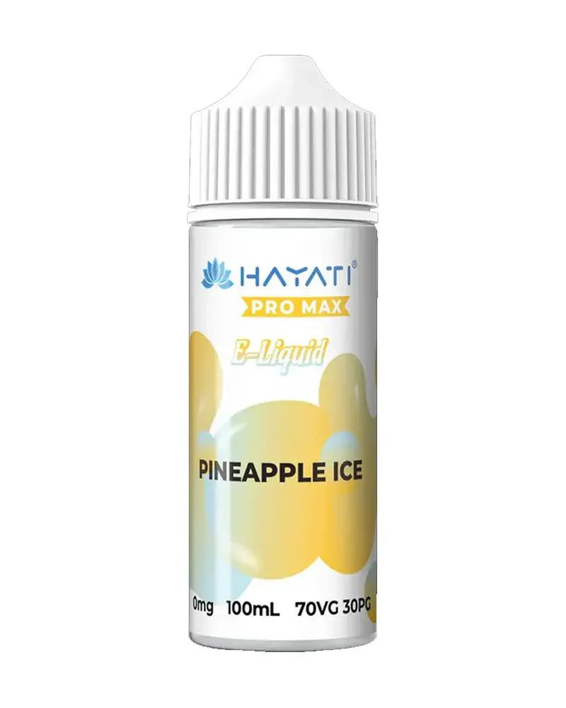 Hayati Pro Max 100ml Shortfill E Liquid, Pineapple Ice Flavour, Vape Wave UK