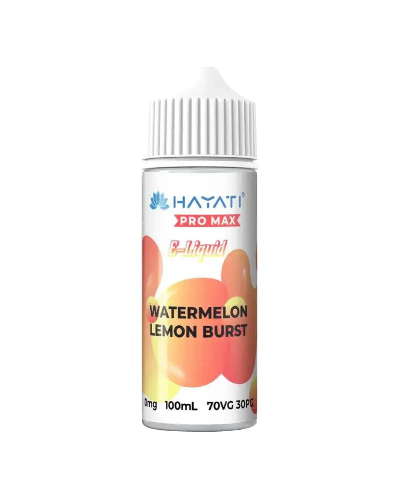 Hayati Pro Max 100ml E Liquid, Watermelon Lemon Burst Flavour, Vape Wave UK
