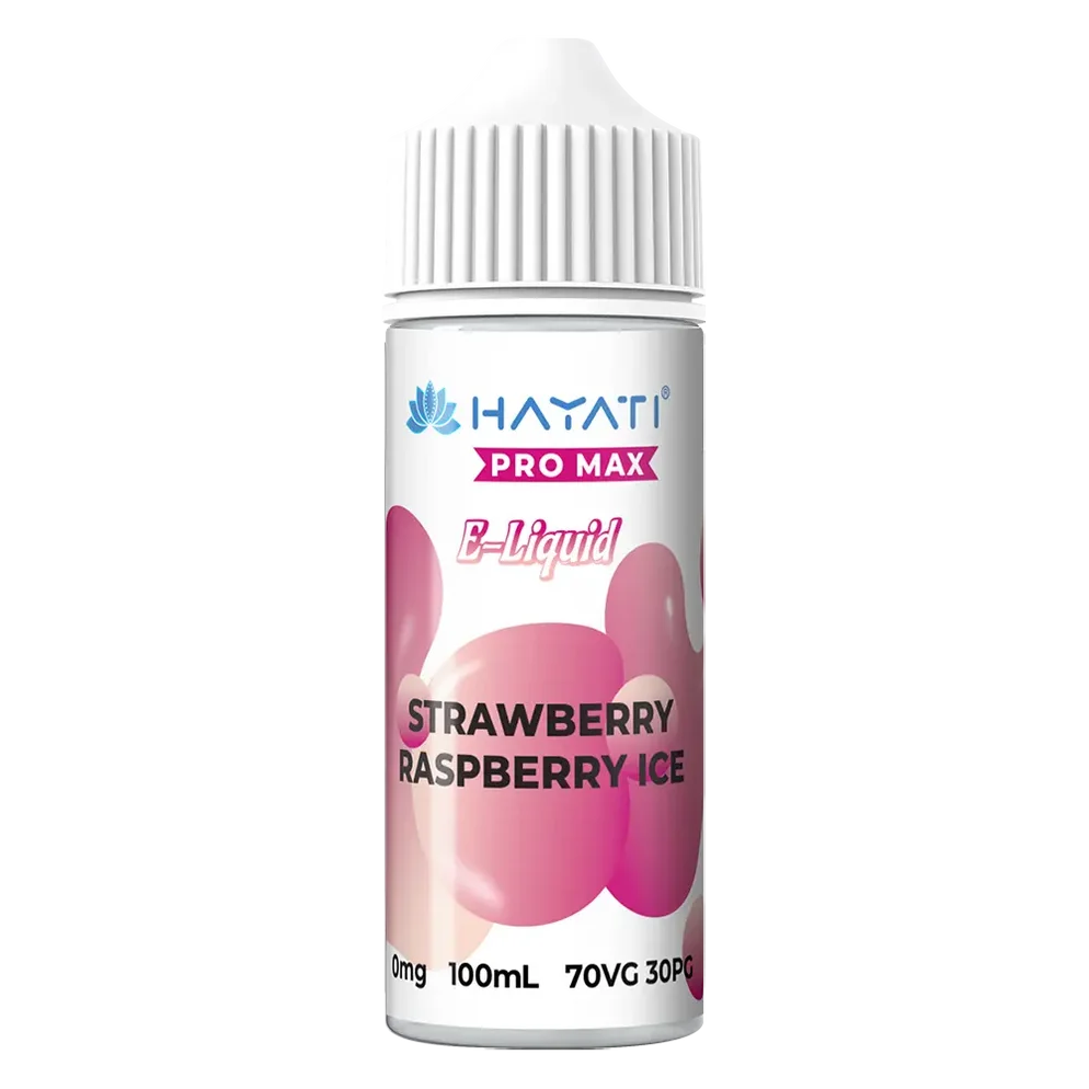 Hayati 100ml Shortfill E Liquid, Strawberry Raspberry Ice Flavour, Vape Wave UK