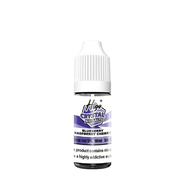 Higo crystal Nic Salt E Liquid , Blueberry Raspberry Cherry Flavour, Vape Wave UK