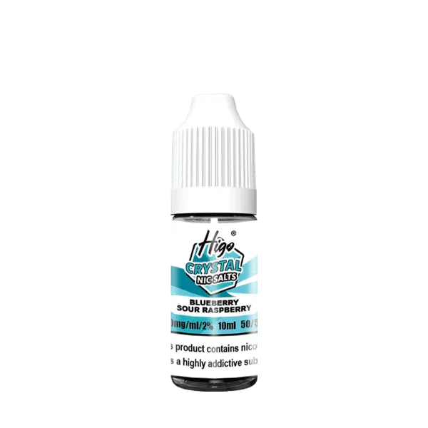 Higo Crystal Nic Salt E Liquid, Blueberry Sour Raspberry Flavour, Vape Wave UK