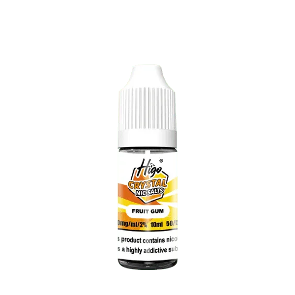 Higo crystal Nic Salt E Liquid, Fruit Gum Flavour, Vape Wave UK