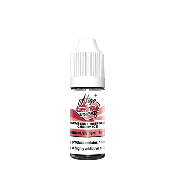Higo crystal Nic Salt , Strawberry Raspberry Cherry Ice Flavour, Vape Wave UK