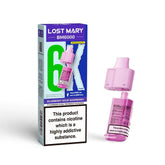 Lost Mary BM6000 Prefilled Pods , Blueberry Sour Raspberry Flavour, Vape Wave UK
