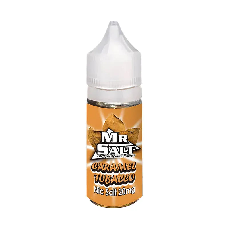 Mr Salt Caramel Tobacco Nic Salt Vape Juice, 20Mg Vape Juice, Vape Wave UK