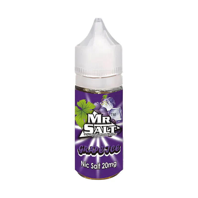 Mr Salt Grape Ice 20mg Nic Salt E Liquid, Grape Ice Flavour, Vape Wave UK
