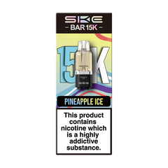 SKE Bar 15,000 Prefilled Replacement Pods, Pineapple ice Flavour, Vape Wave UK