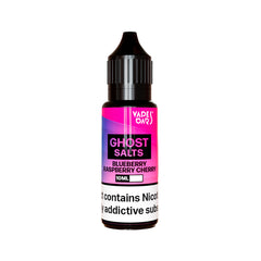 Vapes Bars Ghost Blueberry Raspberry Cherry Nic Salt, Pack Of 10, Vape Wave UK