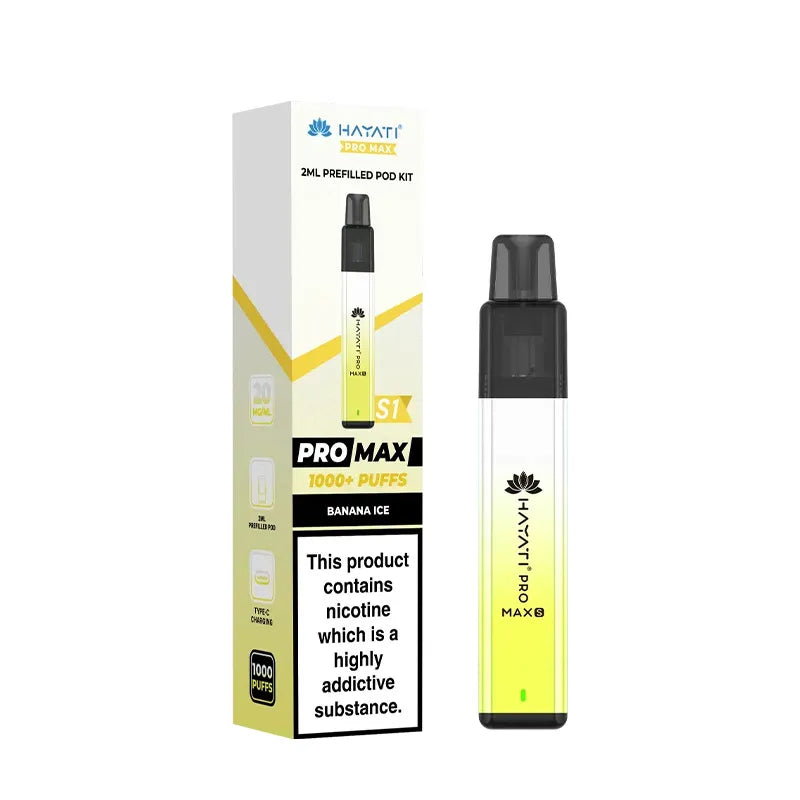 Banana Ice Hayati Pro Max S1 Prefilled Pod Kit