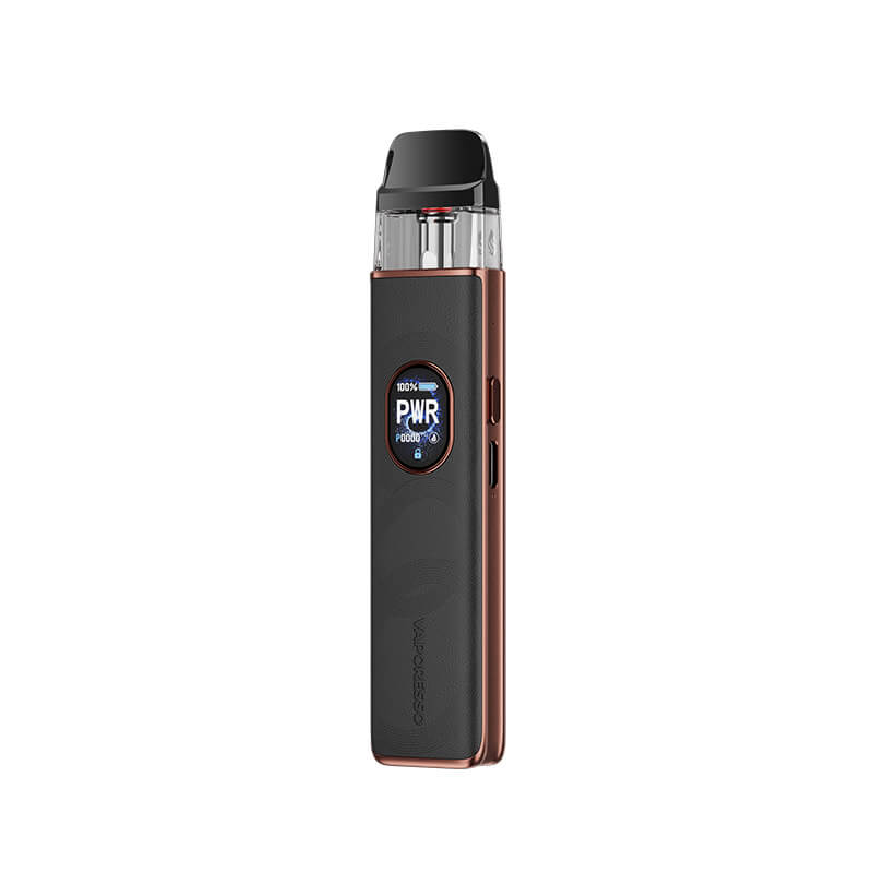 Black leather Vaporesso Xros 5 Pod Vape Kit - Leather Edition