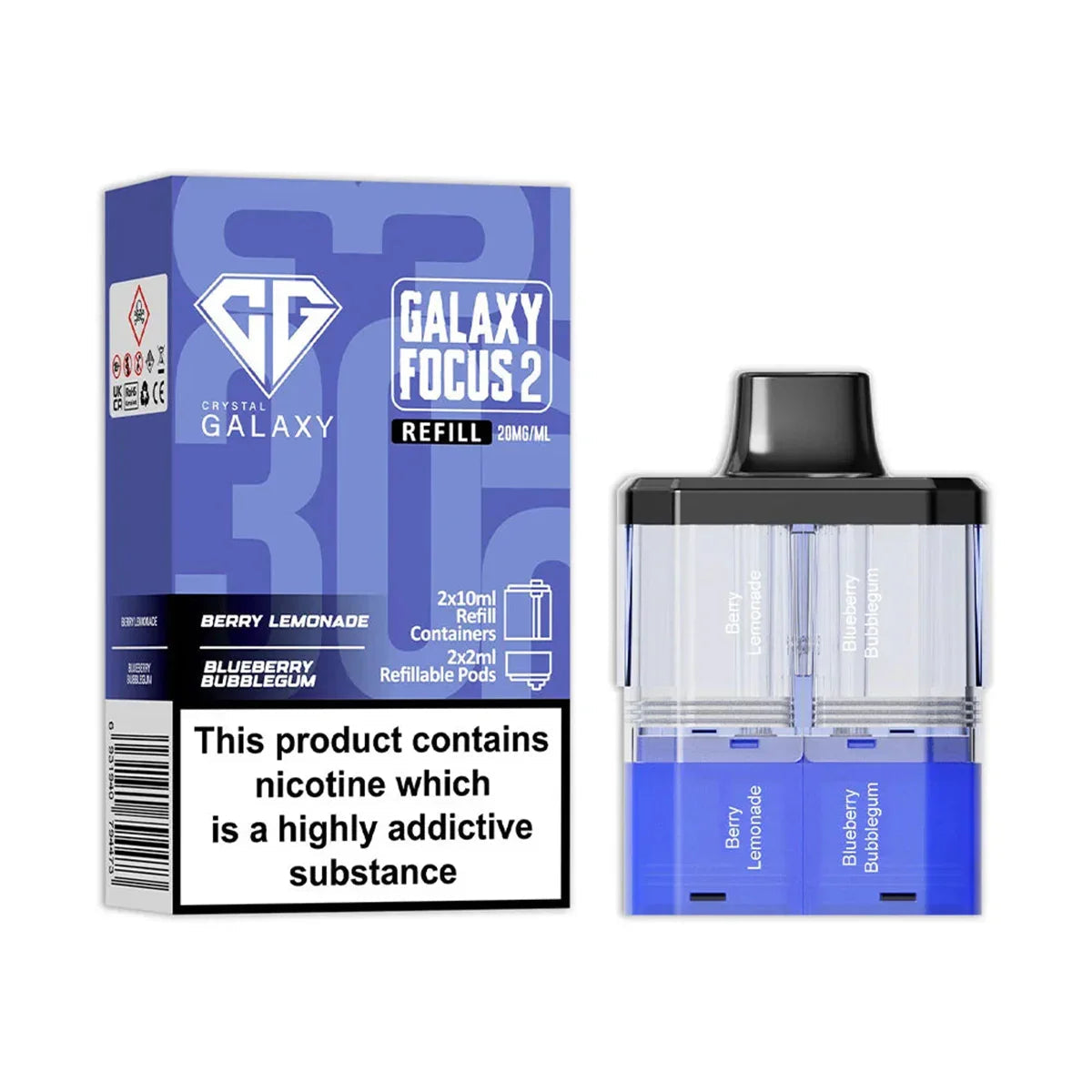 Crystal Galaxy Focus 2 Prefilled Pods