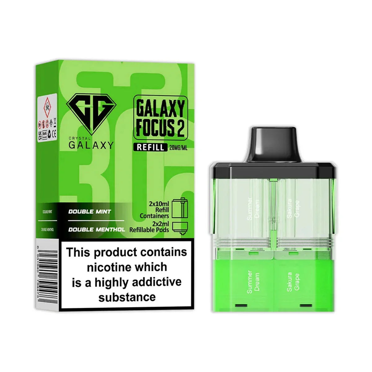 Crystal Galaxy Focus 2 Prefilled Pods