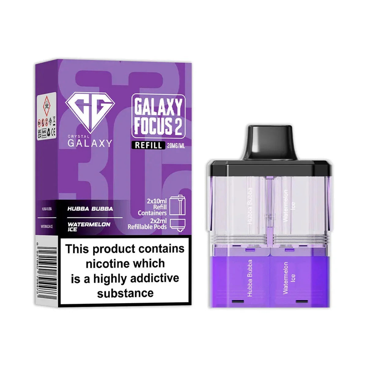 Crystal Galaxy Focus 2 Prefilled Pods