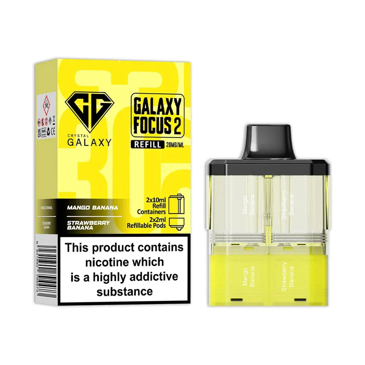Crystal Galaxy Focus 2 Prefilled Pods