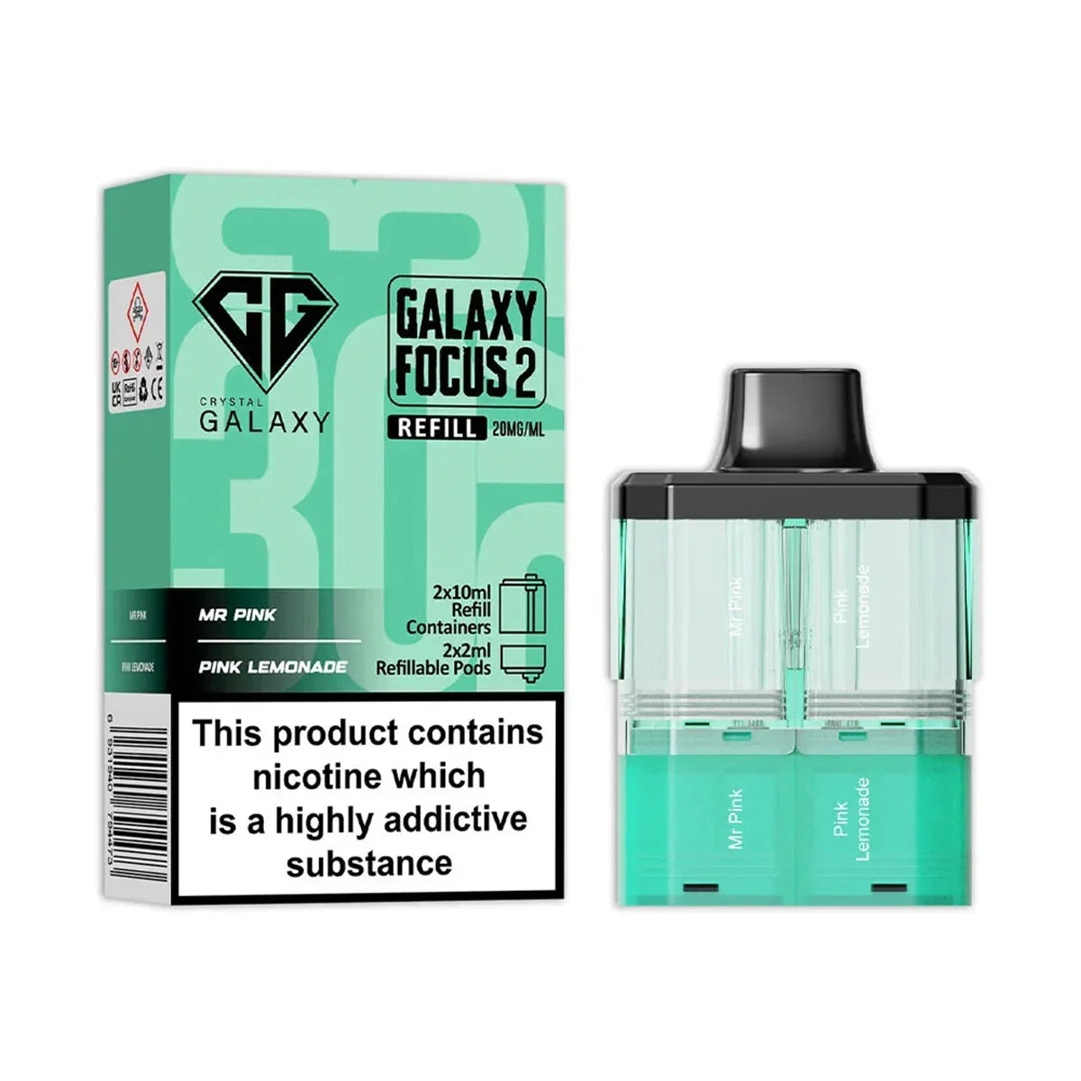 Crystal Galaxy Focus 2 Prefilled Pods
