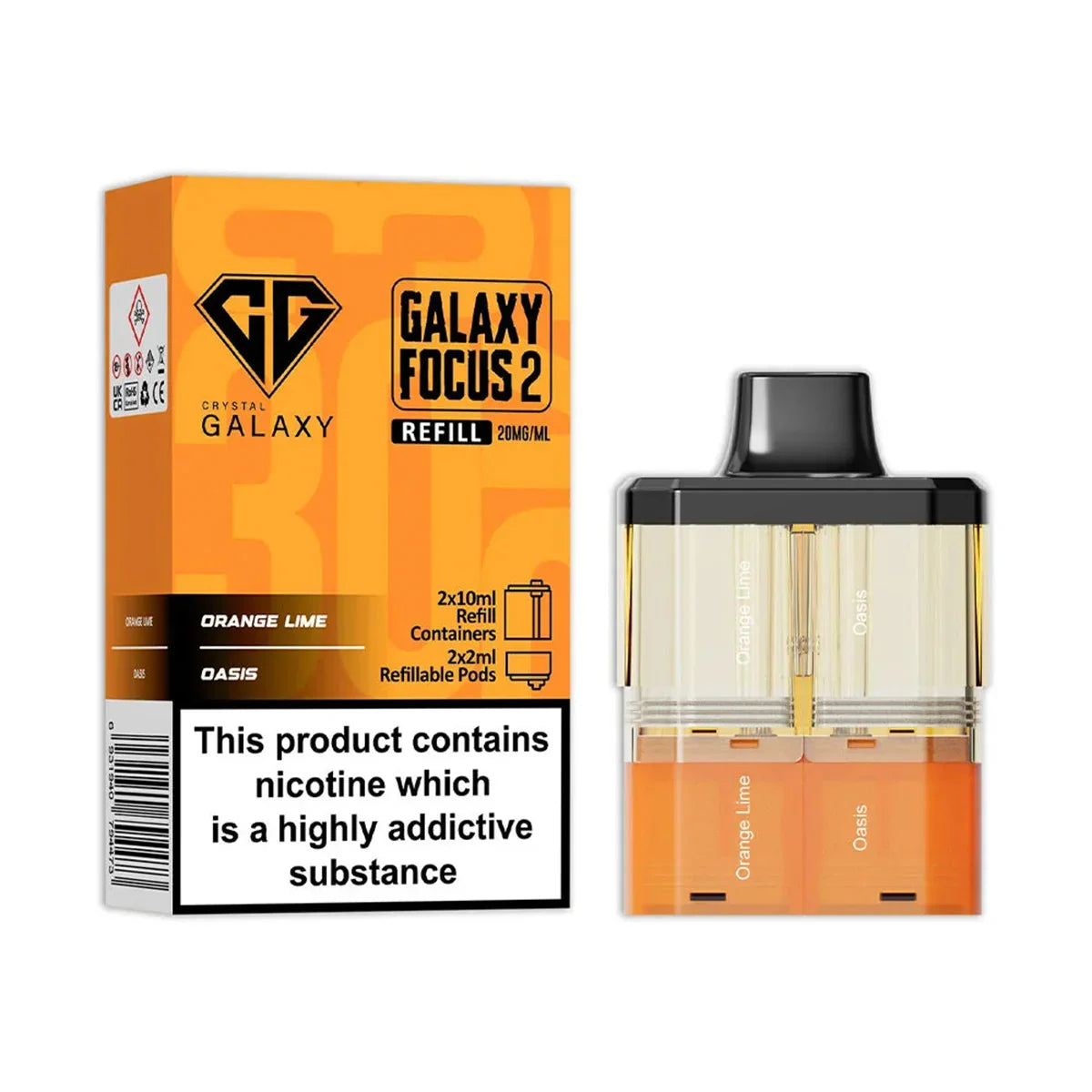 Crystal Galaxy Focus 2 Prefilled Pods