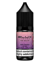 Berry Lemonade Nic Salt E-Liquid by Elux Legend