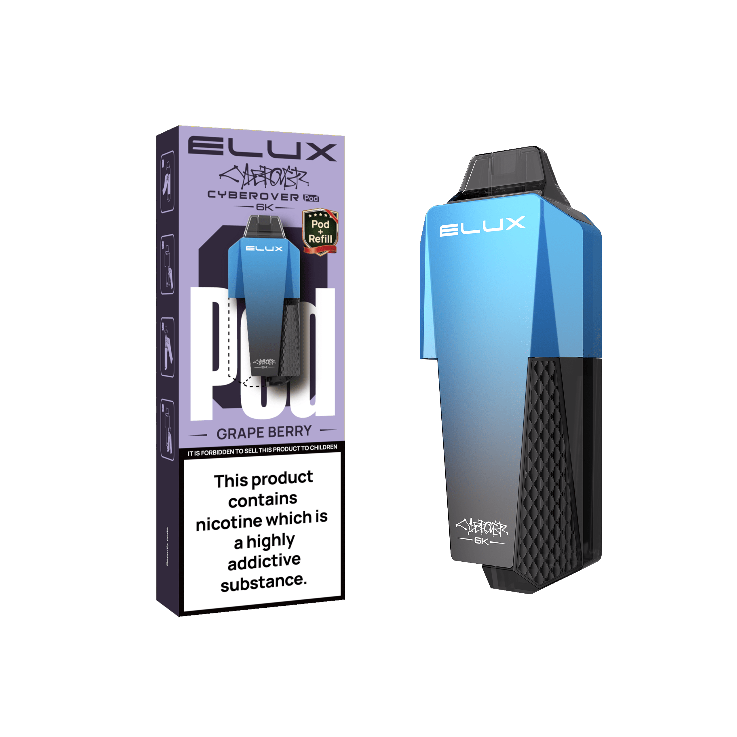 Elux Cyberover 6K Prefilled Pods