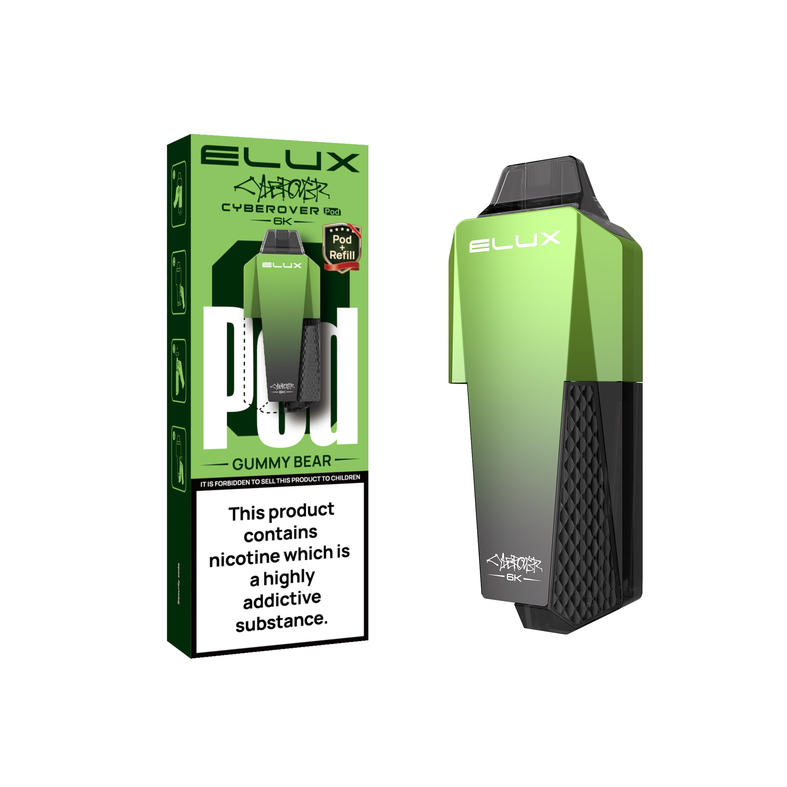 Elux Cyberover 6K Prefilled Pods