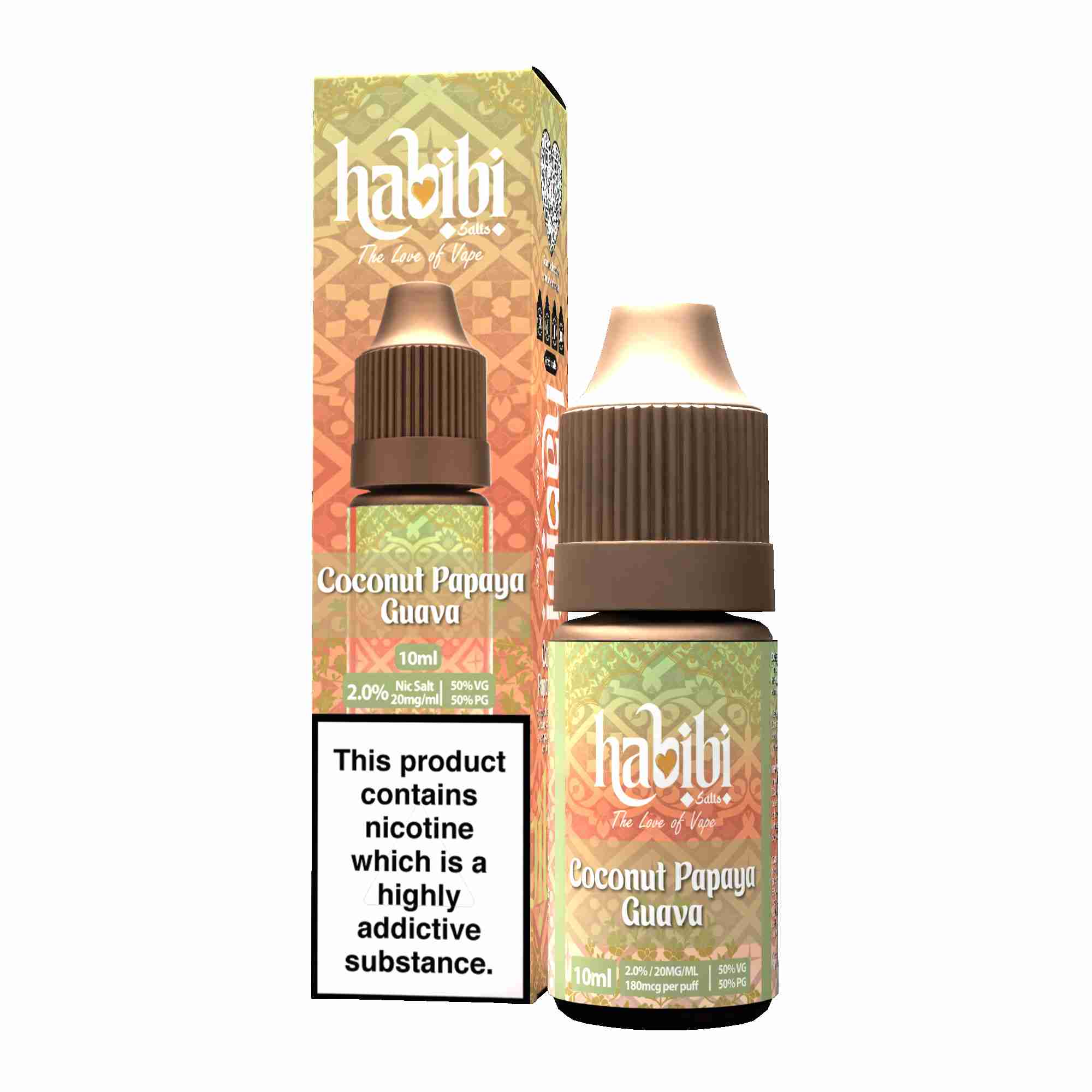 Habibi Nic Salts Coconut Papaya Guava 10ml E-Liquid