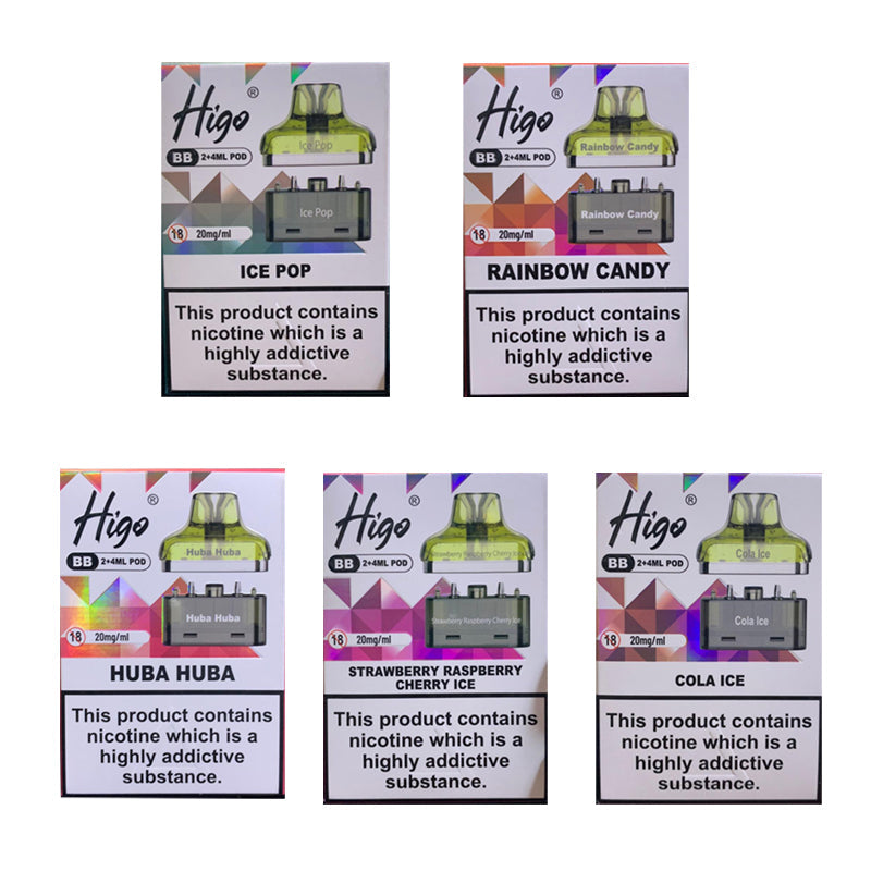 HIGO BB 4000 20mg Prefilled Replacement Pods
