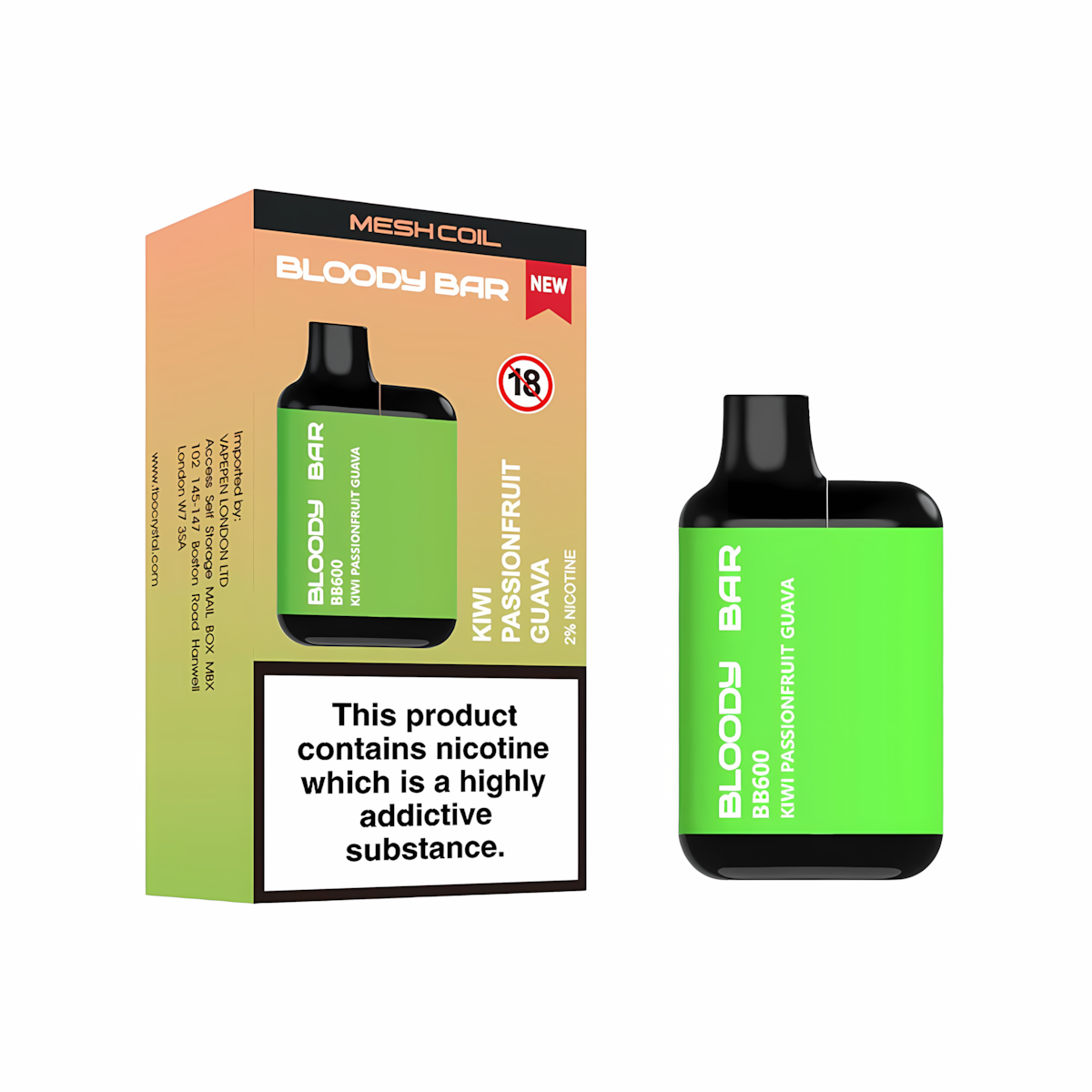 Bloody Bar BB600 Prefilled Pod Kit