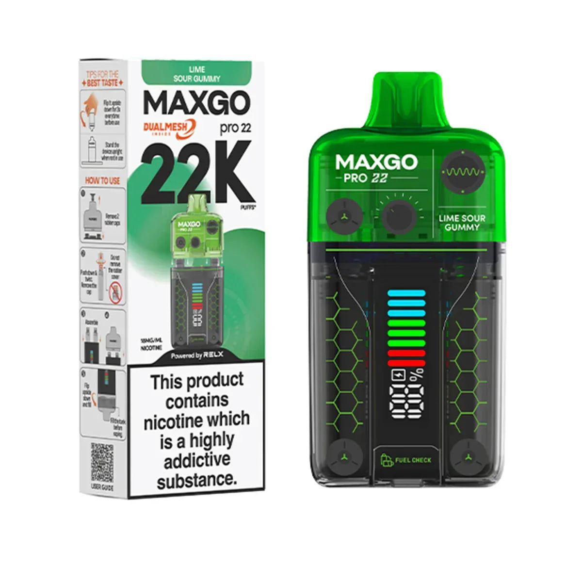 Relx MaxGo Pro 22000 Prefilled Pod Vape Kit