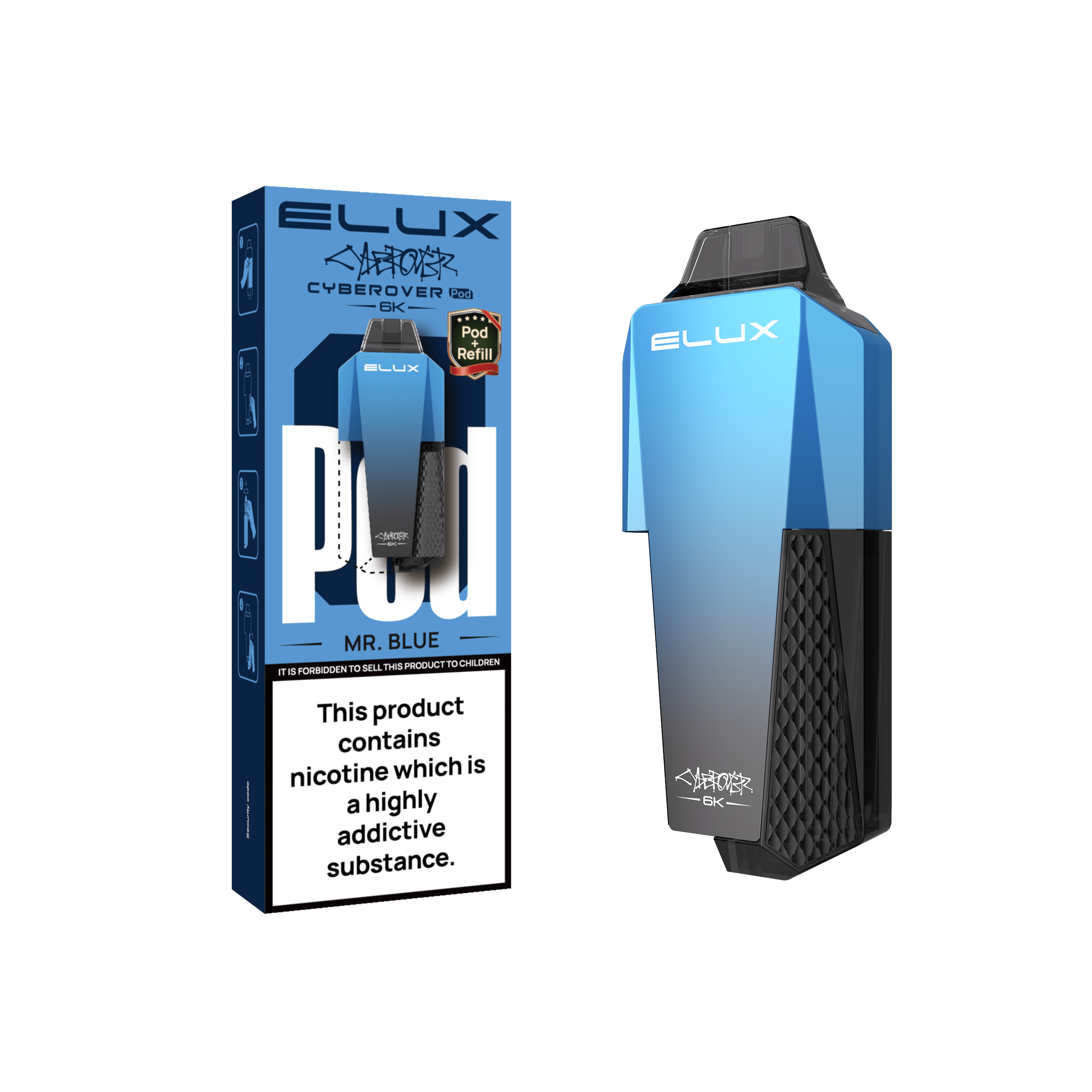 Elux Cyberover 6K Prefilled Pods