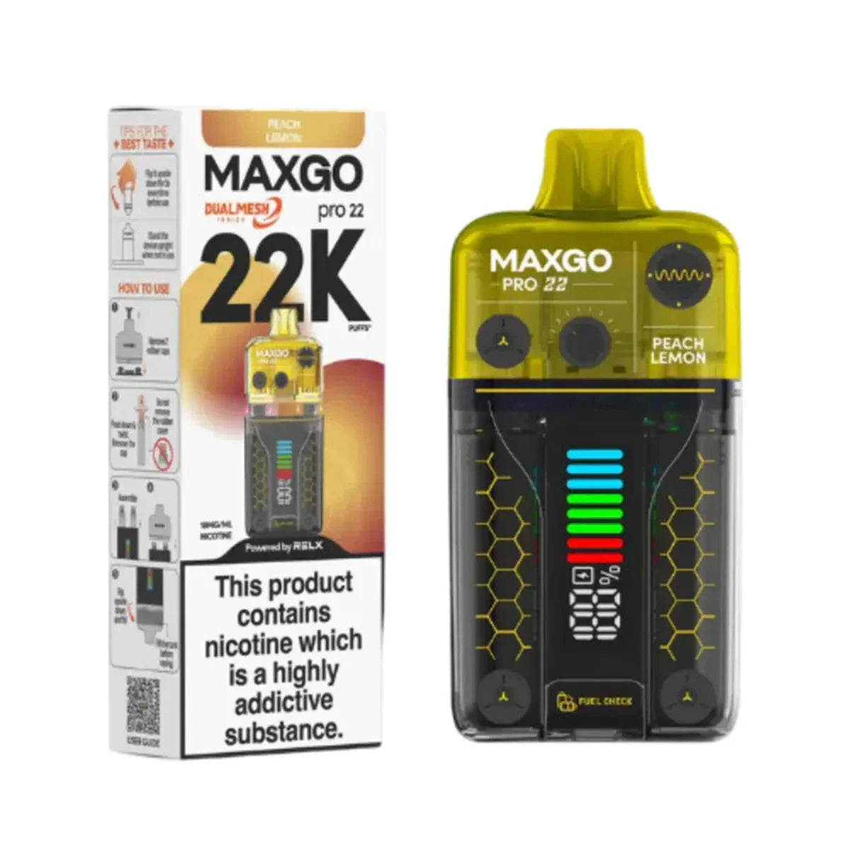 Relx MaxGo Pro 22000 Prefilled Pod Vape Kit