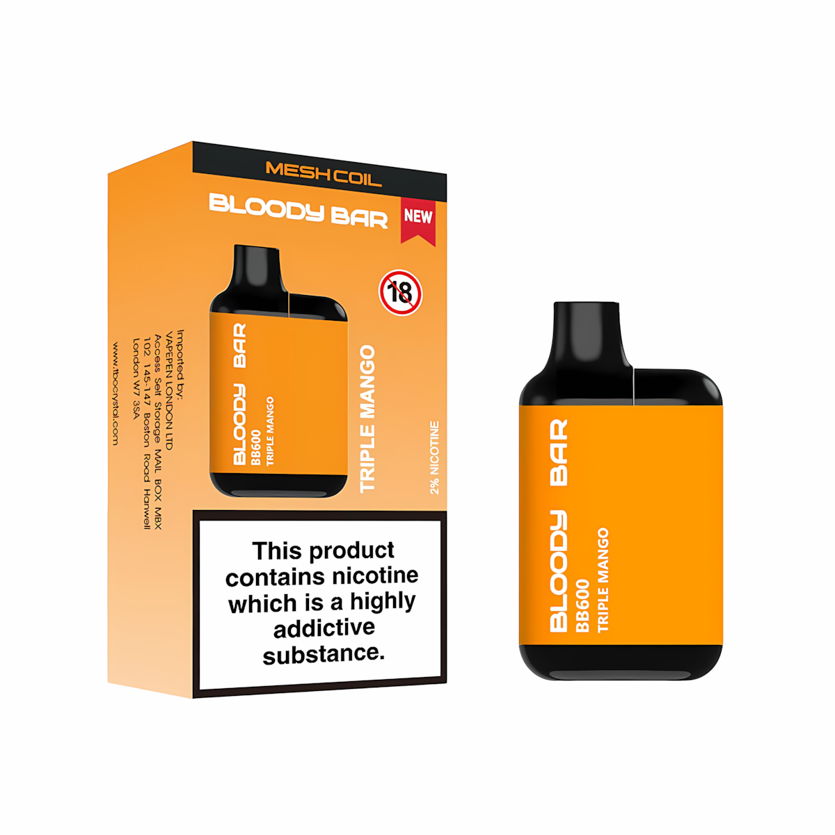 Bloody Bar BB600 Prefilled Pod Kit