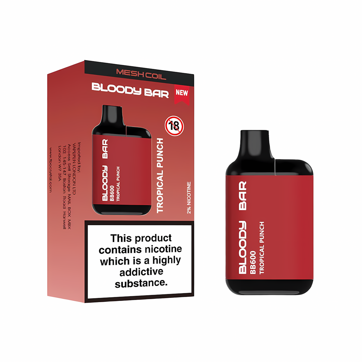 Bloody Bar BB600 Prefilled Pod Kit