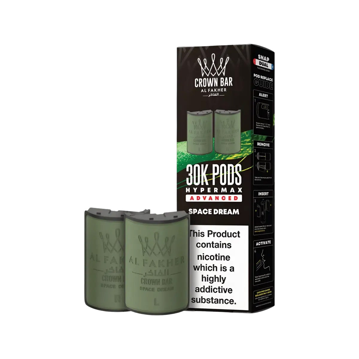 Al Fakher Hypermax 30k Prefilled Pod  Kit, Space Dream Flavour, Vape Wave UK