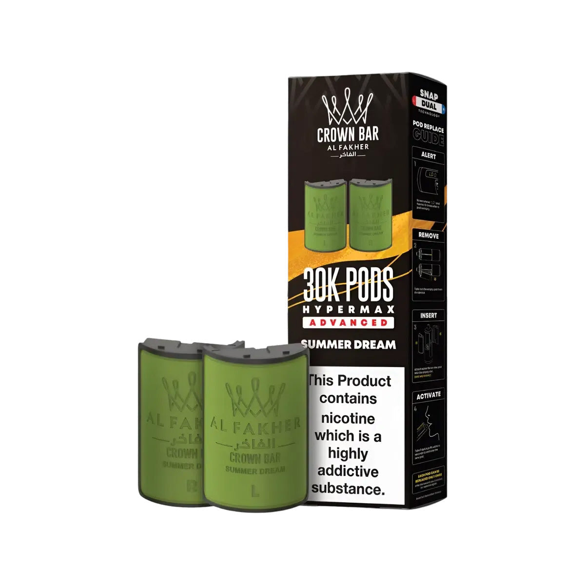 Al Fakher Hypermax 30k Prefilled Pod  Kit, Summer Dream Flavour, Vape Wave UK