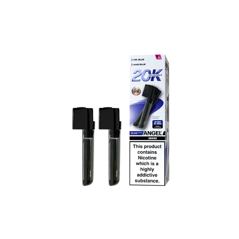 Angel 20K Prefilled Replacement Pods, Blue Edition Colour, Vape Wave UK