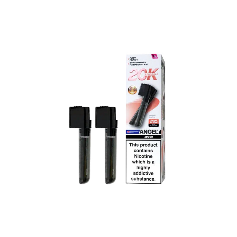 Angel 20K Prefilled Replacement Pods, Coral Edition Colour, Vape Wave UK