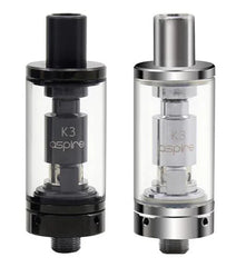 Aspire K3 Vape Tank, Black and Silver Colours, Vape Wave UK
