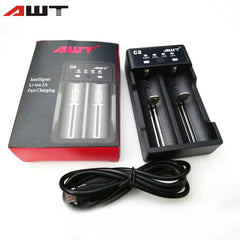 AWT C2 ,2A Intelligent Battery Charger, Vape Wave UK