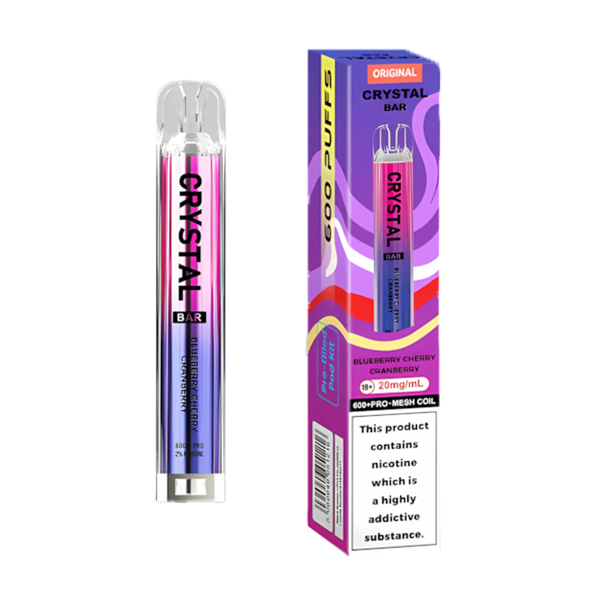 Crystal Bar Original 600 Pod Kit