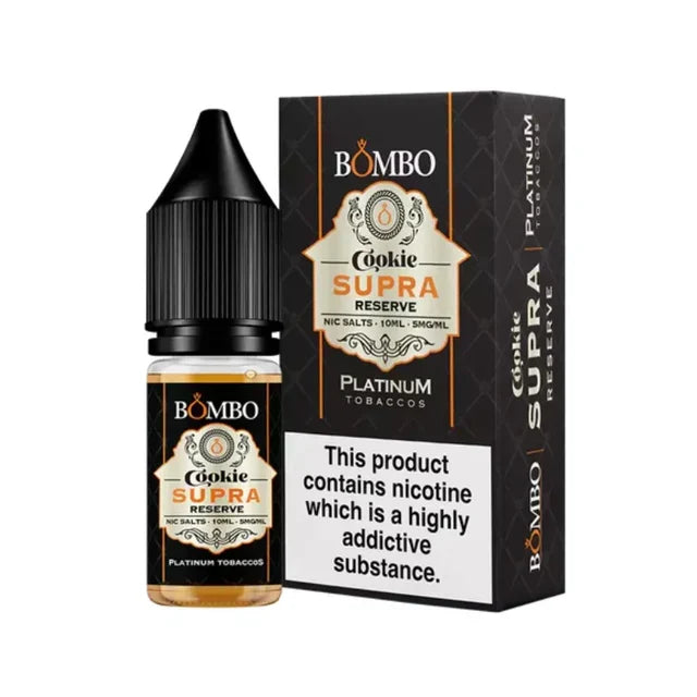 Bombo Cookie Supra Reserve Nic Salt,  Pack Of 10, Vape Wave UK