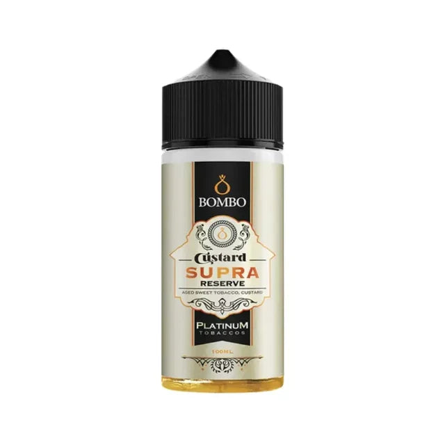 Bombo Custard Supra Reserve 100ml E Liquid Shortfill, Vape Wave UK