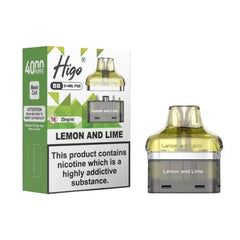 Buy Higo Vape Pods Box of 10, Lemon And Lime  Flavour, Vape Wave UK
