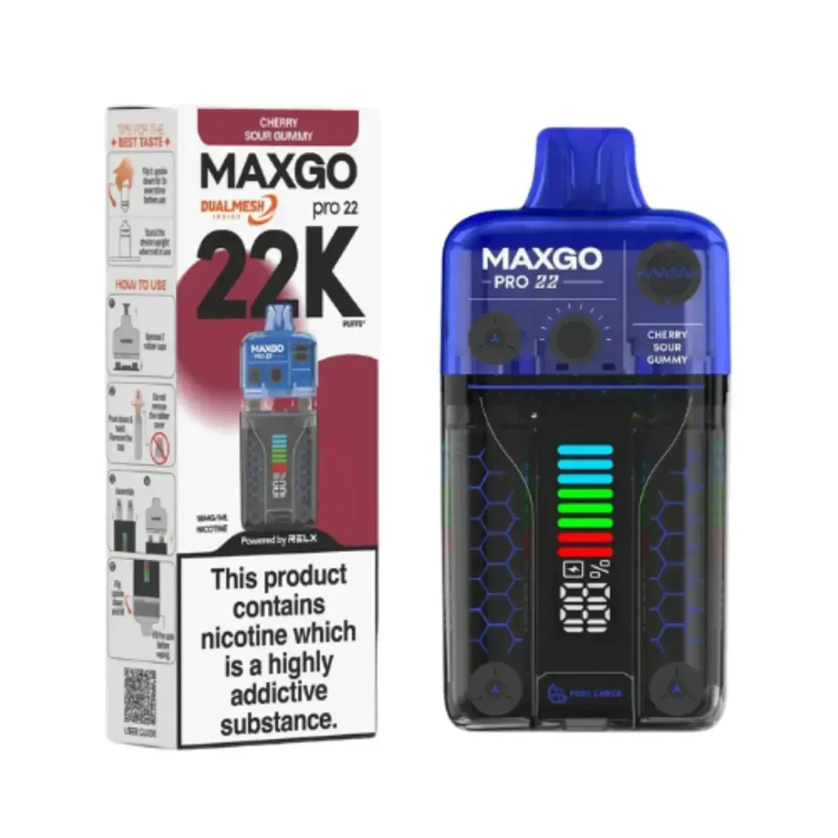 Relx MaxGo Pro 22000 Prefilled Pod Vape Kit