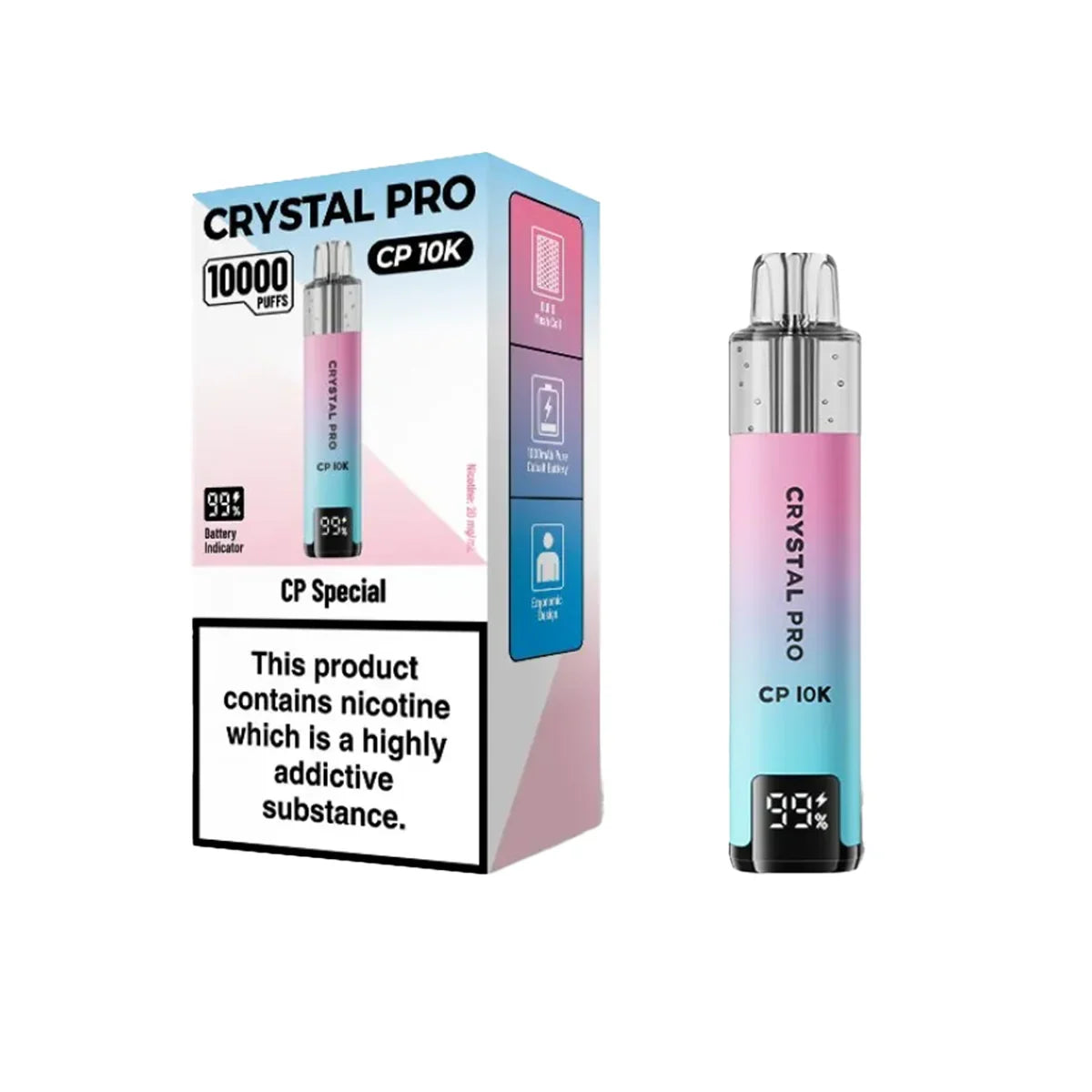 Crystal Pro CP 10K Prefilled Pod Vape Kit