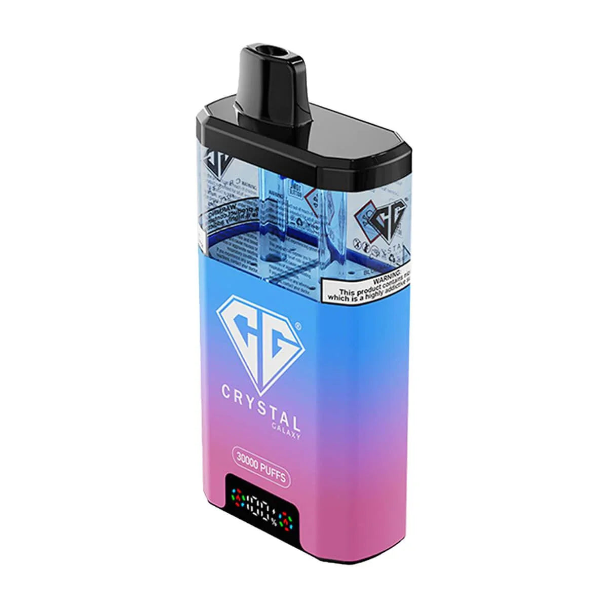 Crystal Galaxy Focus 2 30K Prefilled Pod Kit, Blue Razz Gummy And White Gummy  Flavour, Vape Wave UK