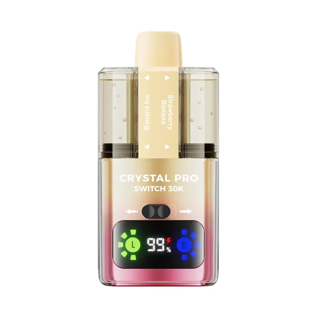 Crystal Pro Switch 30K Prefilled Pod Kit, Banana Ice , Strawberry Banana  Flavour, Vape Wave UK