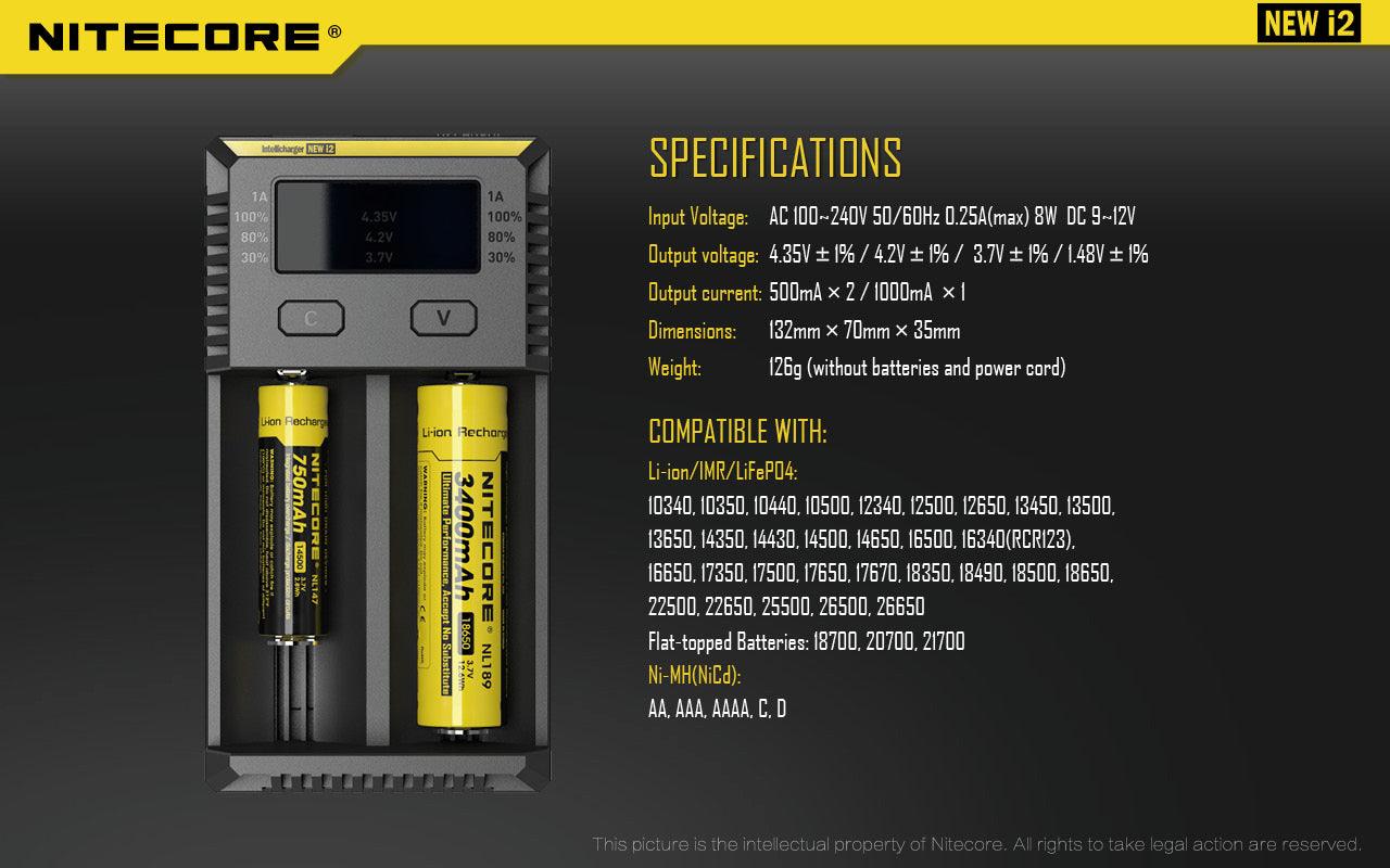Nitecore Intellicharger NEW i2 Charger, New Five Features,  Vape Wave UK 