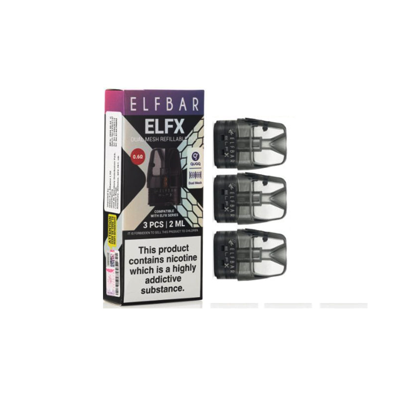 Elf Bar ELFX Replacement Pods, Elfx 0.6, Vape Wave UK 